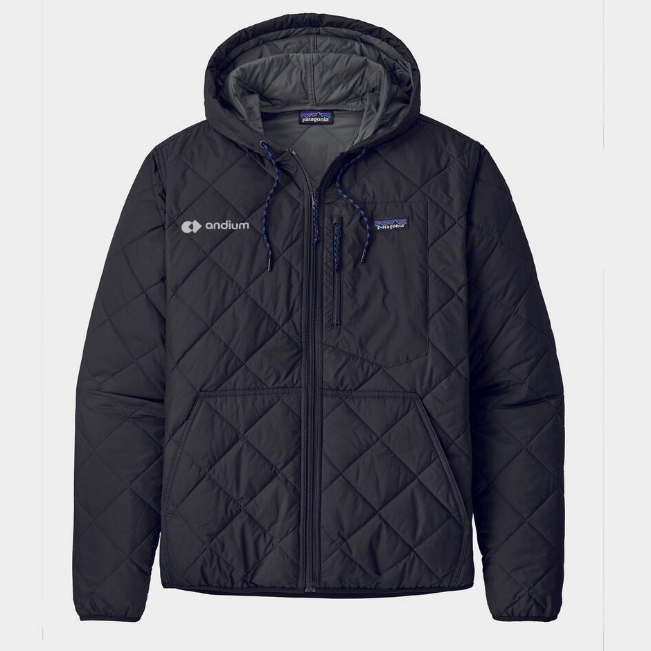 Men's Diamond Quilted Bomber Hoody